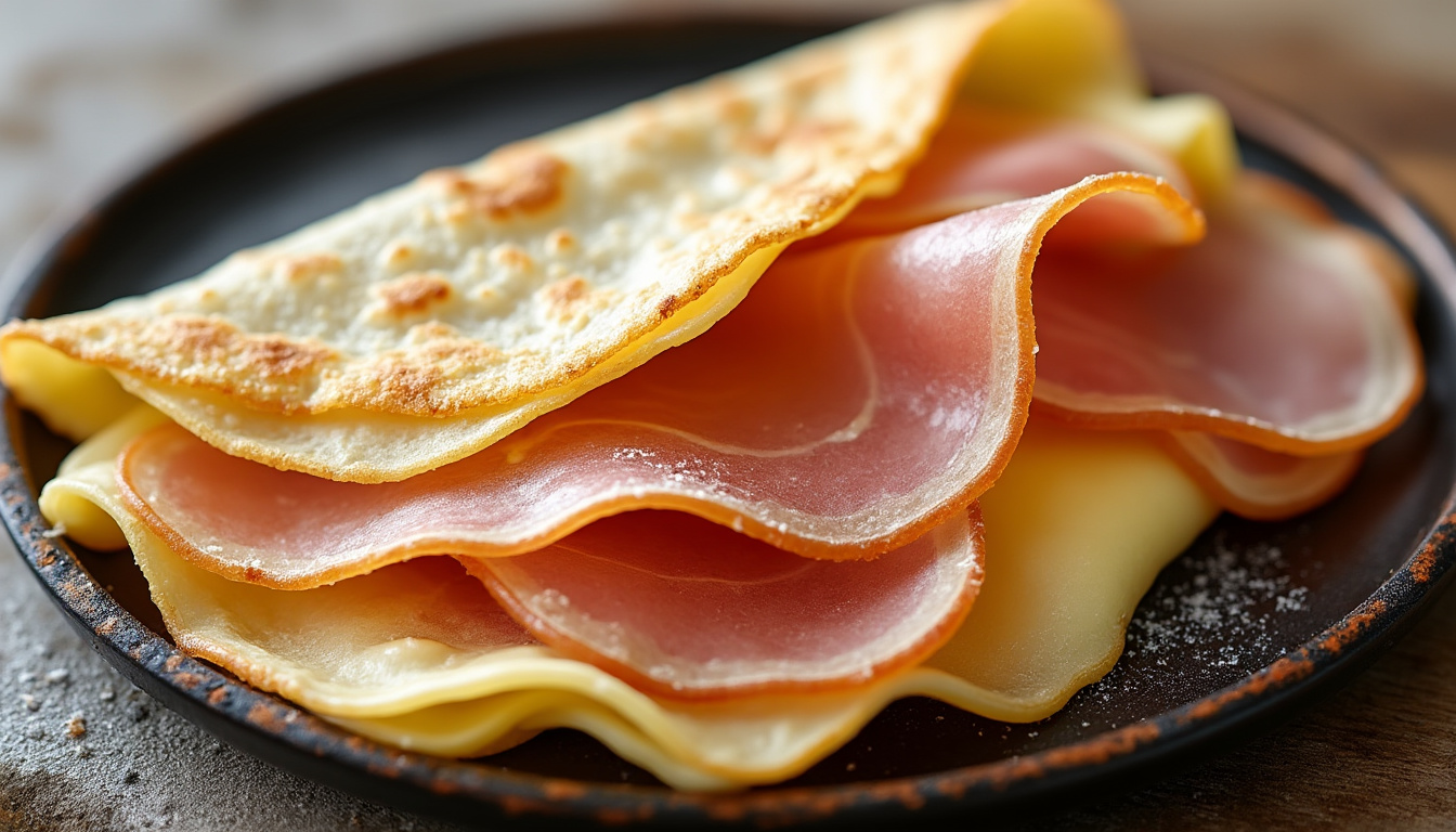 découvrez la recette irrésistible des crêpes au jambon, un délice salé à savourer à tout moment de la journée. parfaites pour un repas rapide ou une collation gourmande, ces crêpes allient texture crémeuse et saveurs savoureuses. à vos poêles !