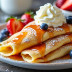 découvrez notre recette irrésistible de crêpes à l'érable, une gourmandise sucrée et moelleuse parfaite pour le petit-déjeuner ou le goûter. savourez chaque bouchée de ce classique revisité à la saveur délicatement boisée du sirop d’érable !