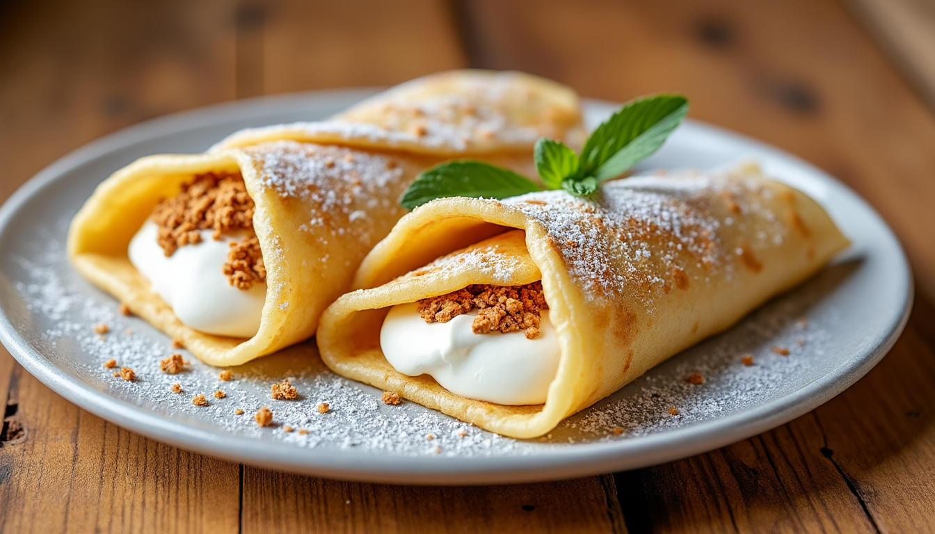 laissez-vous tenter par ces crêpes moelleuses à la pâte de spéculoos, idéales pour un dessert gourmand et original. facile à réaliser, cette recette ravira petits et grands amateurs de douceurs !