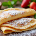 découvrez le plaisir simple des crêpes moelleuses saupoudrées de sucre glace. une recette gourmande et facile pour ravir petits et grands lors du goûter ou du dessert.