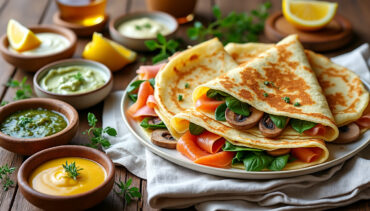 découvrez tout sur les crêpes salées : inspirations d'accompagnements, idées de sauces gourmandes et astuces pour réussir des crêpes savoureuses à chaque fois.