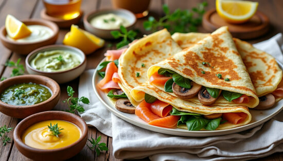 découvrez tout sur les crêpes salées : inspirations d'accompagnements, idées de sauces gourmandes et astuces pour réussir des crêpes savoureuses à chaque fois.